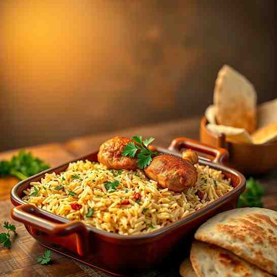 Egyptian Chicken & Rice Tray Bake - Easy Family Dinner